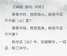 九游娱乐APP-子衿完整版原文